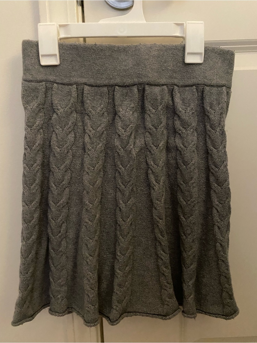 Akira Gray Knit Women's Skirt - Small
